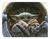 Star Wars: The Mandalorian - The Child Fine Art Print by Olivia De Berardinis