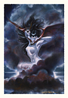 Bettie Page - Bettie Page: Carpe Noctem Fine Art Print by Olivia De Berardinis
