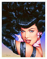 Bettie Page - Bettie Page's Eyes Fine Art Print by Olivia De Berardinis