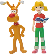 Inspector Gadget - Brain & Penny 1/12th Scale Action Figures (Set of 2)