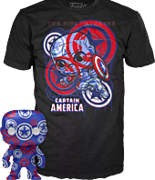 Captain America: Civil War - Captain America Patriotic Age Artist Series Pop! Vinyl Figure & T-Shirt Box Set