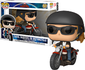 Captain Marvel (2019) - Captain Marvel on Motorcycle Pop! Rides Vinyl Figure.