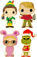 Funko Holiday - Buddy, Grinch, Kevin & Ralphie Pop! Enamel Pin Bundle (Set of 4)