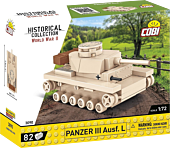 Cobi: World War II - Panzer III Ausf. L Tank Historical Collection 1/72 Scale Building Block Construction Set (82 Pieces)