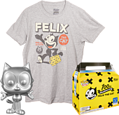 Felix the Cat - Felix the Cat Silver Metallic Pop! Vinyl Figure & T-Shirt Box Set