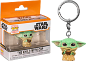 Star Wars: The Mandalorian - The Child (Baby Yoda) with Cup Pocket Pop! Vinyl Keychain
