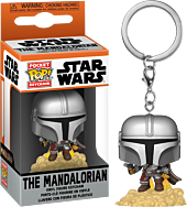 Star Wars: The Mandalorian - The Mandalorian with Blaster Pocket Pop! Vinyl Keychain