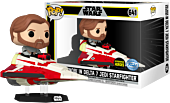 Star Wars: The Clone Wars - Obi-Wan Kenobi in Delta-7 Jedi Starfighter Pop! Rides Vinyl Figure