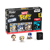 Star Wars: The Empire Strikes Back - Luke Skywalker (Hoth), R2-D2, Princess Leia & Mystery Bitty Pop! Vinyl Figure 4-Pack