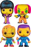 Horror Classics - Chucky, Elvira, Pennywise & Michael Myers Blacklight Pop! Vinyl Bundle (Set of 4)