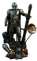 Star Wars: The Mandalorian - The Mandalorian & The Child Deluxe 1/4 Scale Hot Toys Action Figure 2-Pack (Battery Compliant)