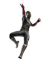 Spider-Man 3: No Way Home - Spider-Man in Black & Gold Suit 1/6th Scale Hot Toys Action Figure