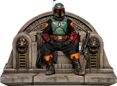 Star Wars: The Mandalorian - Boba Fett on Throne Deluxe 1/10th Scale Statue