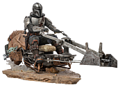 Star Wars: The Mandalorian - The Mandalorian on Speeder Bike 1/10th Scale Statue