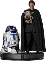 Star Wars: The Mandalorian - Luke Skywalker, R2-D2 & Grogu 1/4 Scale Legacy Statue