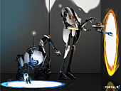 Portal 2 - Atlas and P-Body Poster