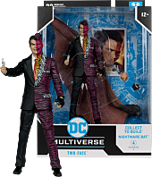 Batman Forever (1995) - Two-Face DC Multiverse 7" Scale Action Figure (Nightmare Bat Build-A-Figure)