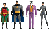 Batman: The Animated Series - Batman, Robin, Catwoman & The Joker 5 Points 3.75" Scale Action Figure Bundle (Set of 4)