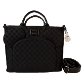 Disney - Mickey Mouse Checkered Texture 11" Faux Leather Convertible Tote Bag