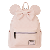 Disney - Minnie Mouse Checkered Texture 10" Faux Leather Mini Backpack
