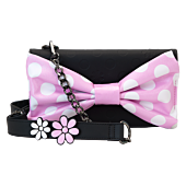 Disney - Minnie Mouse Floral Rocks the Dots 4" Faux Leather Clutch Crossbody Bag