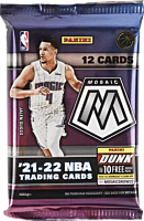 NBA Basketball - 2021/22 Panini Mosaic Fast Break Trading Cards Pack (12 Cards)