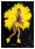 Olivia De Berardinis - Joséphine Baker: Folies Bergère Fine Art Print by Olivia De Berardinis
