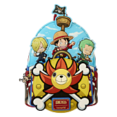 One Piece - Thousand Sunny Ship 10" Faux Leather Mini Backpack