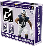 NFL Football - 2023 Panini Clearly Donruss Football Trading Cards Box (Display of 4)