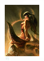Vampirella - Vampirella: The Bloodletting Premium Art Print by Fabian 'Monk' Schlaga