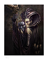 Court of the Dead - Cleopsis: Unmasked Premium Art Print by Steve Argyle