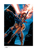 X-Men - Uncanny X-Men: Cyclops and Jean Grey Fine Art Print by J. Scott Campbell