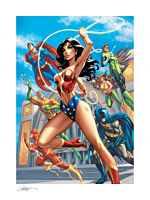 Justice League - Wonder Woman #750 B Fine Art Print by J. Scott Campbell