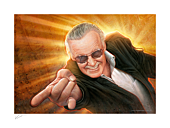 Stan Lee - Stan "The Man" Lee Fine Art Print by Jerry Vanderstelt