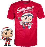 Superman - Superman Holiday Flocked Pop! Vinyl Figure & T-Shirt Box Set