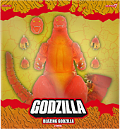 Godzilla vs. Destoroyah (1995) - Blazing Godzilla (1200 Degrees Clear Orange) Toho Ultimates! 8" Action Figure