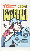 MLB Baseball - 2021 Topps Heritage High Number Trading Cards Hobby Pack (9 Cards)