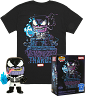 The Avengers - Venomized Thanos Glow in the Dark Funko Pop! Vinyl Figure & T-Shirt Box Set.