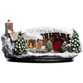 The Hobbit - 35 Bagshot Row Christmas Edition Hobbit Hole 3" Diorama Statue