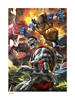 X-Men - Wolverine & Colossus: Fastball Special! Fine Art Print by Derrick Chew